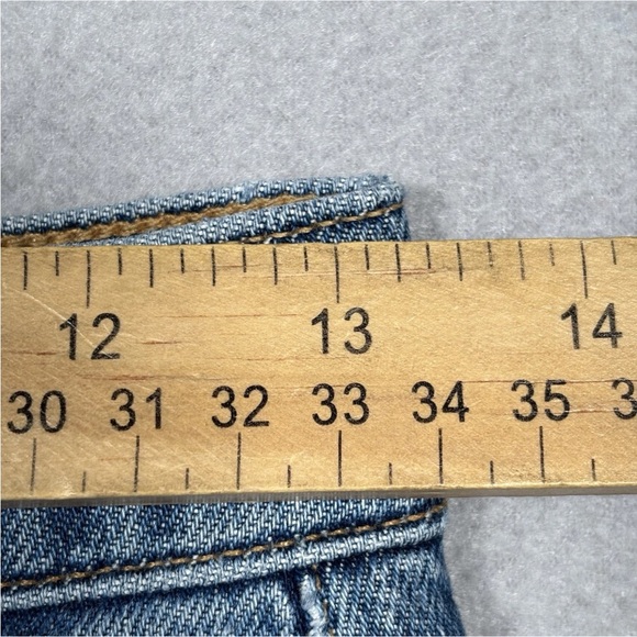 Agolde Nico Button Fly Jeans Women’s 26 Blue Denim Stretch Medium Wash A093-1370 - Picture 3 of 11